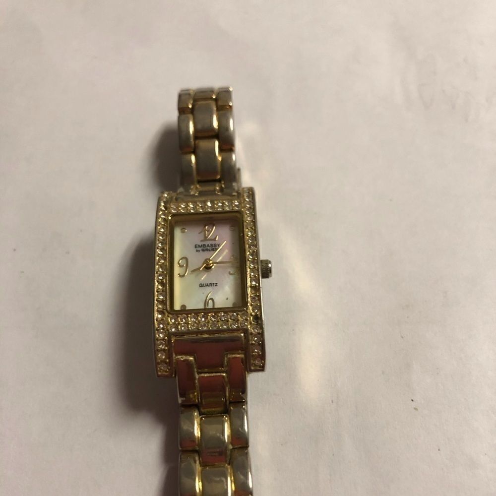 Ladies Embassy Watch by Gruen-Good Condition. Gold
